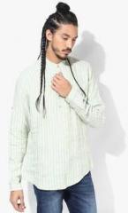 Blackberrys Off White Striped Kurta men