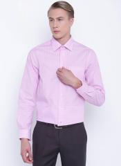 Blackberrys Pink Checked Slim Fit Formal Shirt men