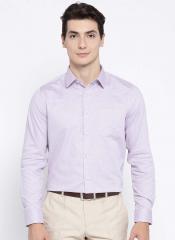 Blackberrys Pink Self Design Slim Fit Formal Shirt men