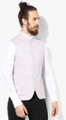 Blackberrys Pink Solid Waistcoat men