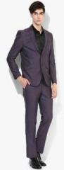 Blackberrys Purple Solid Suit men