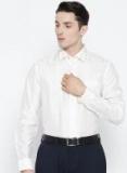 Blackberrys White Solid Slim Fit Formal Shirt Men