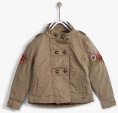 Blue Giraffe Khaki Winter Jacket girls