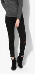 Blue Saint Black Mid Rise Slim Fit Jeans women