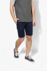 Blue Saint Navy Blue Slim Fit Shorts men