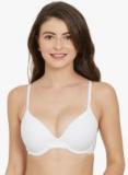 Blush By Prettysecrets White Solid Underwired Full Lightly Padded Push Up Bra women