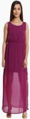 Bombay High Purple Solid Dress women