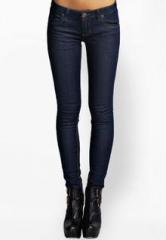 Boohoo Indigo Ruby 5 Pocket Skinny Jeans women