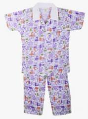 Bownbee Purple Night Suit boys