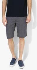 Breakbounce Navy Blue Printed Slim Short men