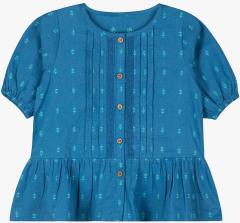 Budding Bees Blue Printed Top girls