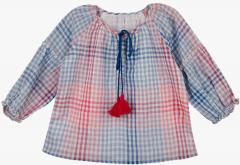 Budding Bees Multicoloured Checked Casual Top girls