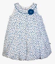 Budding Bees Off White Casual Dress girls