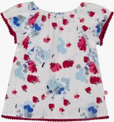 Budding Bees Taupe Printed Casual Top girls