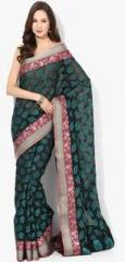 Bunkar Black Embellished Banarasi Saree women