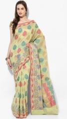 Bunkar Green Embellished Banarasi Saree women