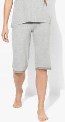 Bwitch Grey Self Design Capri women