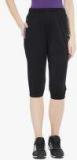 C9 Black Solid Capri women