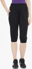 C9 Black Solid Capri women