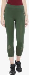 C9 Olive Solid Capri women