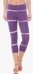 C9 Purple Printed Capris women