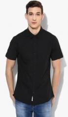 Calvin Klein Jeans Black Solid Regular Fit Casual Shirt men