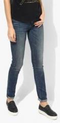 Calvin Klein Jeans Blue Mid Rise Regular Jeans women