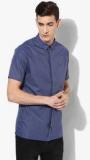 Calvin Klein Jeans Blue Solid Regular Fit Casual Shirt men