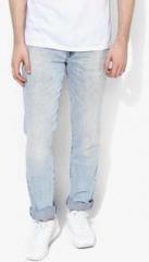 Calvin Klein Jeans Blue Washed Mid Rise Regular Fit Jeans men