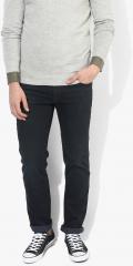 Calvin Klein Jeans Navy Blue Solid Low Rise Slim Fit Jeans men