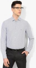 Calvin Klein Jeans White Slim Fit Striped Formal Shirt men