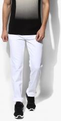 Calvin Klein Jeans White Solid Mid Rise Slim Fit Jeans men