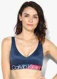 Calvin Klein Underwear Blue Solid Lightly Padded Non Wired Bra women