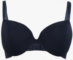 Calvin Klein Underwear Navy Blue Solid Underwired Lightly Padded Push Up Bra women