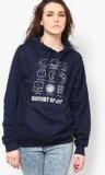 Campus Sutra Blue Sweatshirts Women