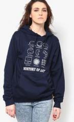 Campus Sutra Blue Sweatshirts women