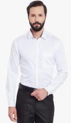 Canary London White Solid Formal Shirt men