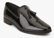 Carlton London Black Tassel Formal Shoes men