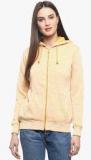 Cashewnut Yellow Solid Hoodie Women