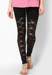 Castle Black Printed Legging women