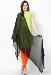 Castle Black Solid Dupatta women