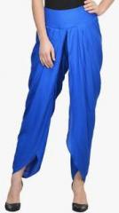 Castle Blue Solid Dhoti Style Salwar women