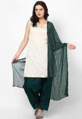 Castle Green Solid Bottom & Dupatta Sets women