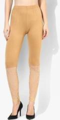 Castle Half Net Fawn Viscose Legging