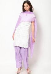 Castle Lilac Solid Bottom & Dupatta Sets women