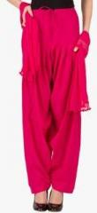 Castle Magenta Solid Bottom & Dupatta Set women