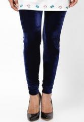 Castle Navy Blue Solid Legging women