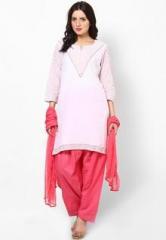 Castle Peach Solid Bottom & Dupatta Sets women