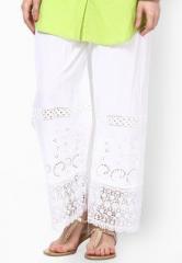 Castle White Embroidered Palazzo women