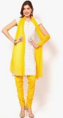 Castle Yellow Solid Chudidar & Dupatta Sets